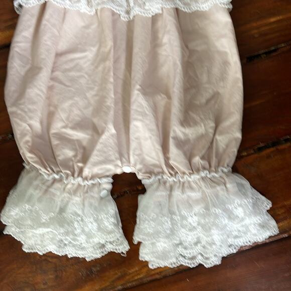 Frilly Frocks lace detail bloomer halter romper sz 6-9 mos - Picture 3 of 6